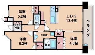 パークタワーあべのグランエアの物件間取画像